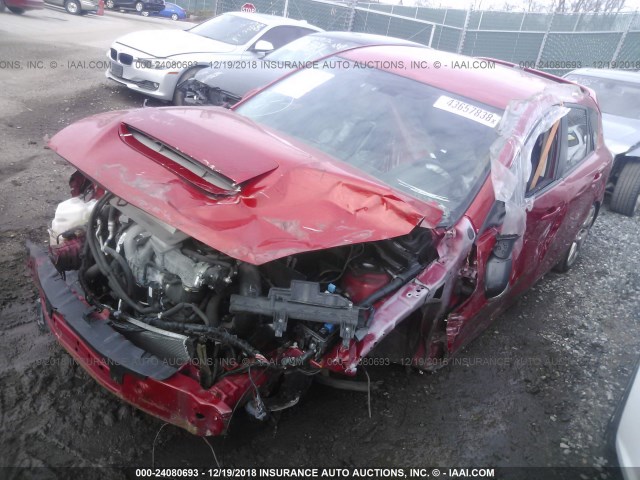 JM1BL1K46B1485618 - 2011 MAZDA SPEED 3 RED photo 2