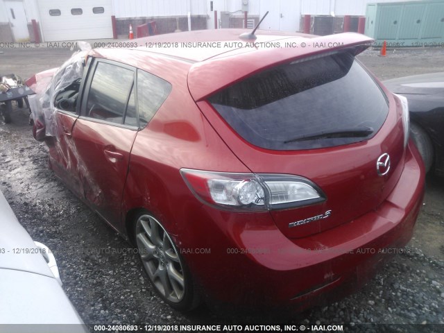 JM1BL1K46B1485618 - 2011 MAZDA SPEED 3 RED photo 3