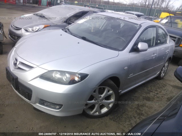 JM1BK323281782500 - 2008 MAZDA 3 S SILVER photo 2