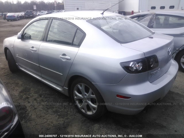 JM1BK323281782500 - 2008 MAZDA 3 S SILVER photo 3