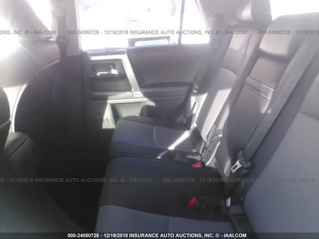 JTEBU5JR9J5543841 - 2018 TOYOTA 4RUNNER SR5 PREM/LTDL/TRAIL/TRD GRAY photo 8