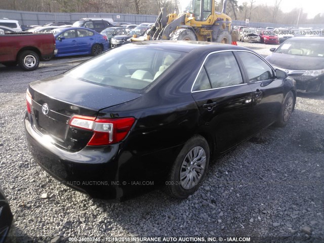 4T1BD1FK5EU140519 - 2014 TOYOTA CAMRY HYBRID/LE/XLE BLACK photo 4