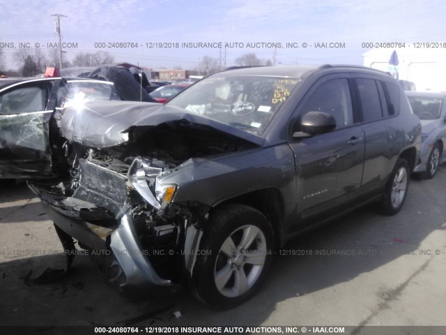 1C4NJDBB1DD249592 - 2013 JEEP COMPASS SPORT GRAY photo 2