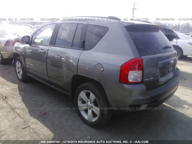 1C4NJDBB1DD249592 - 2013 JEEP COMPASS SPORT GRAY photo 3