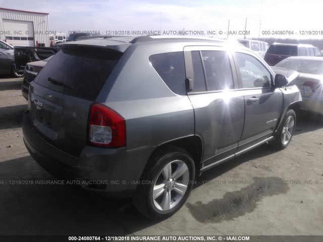 1C4NJDBB1DD249592 - 2013 JEEP COMPASS SPORT GRAY photo 4