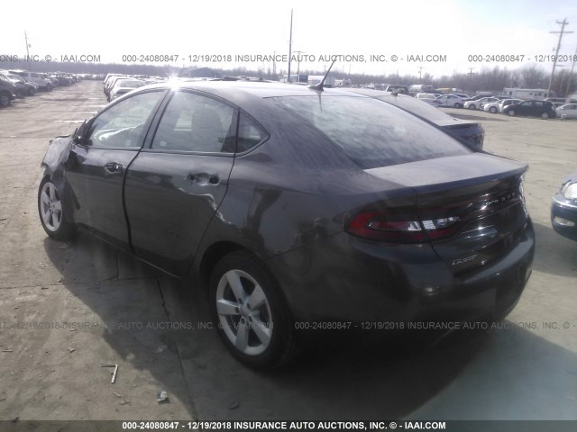 1C3CDFBB9GD689515 - 2016 DODGE DART SXT GRAY photo 3