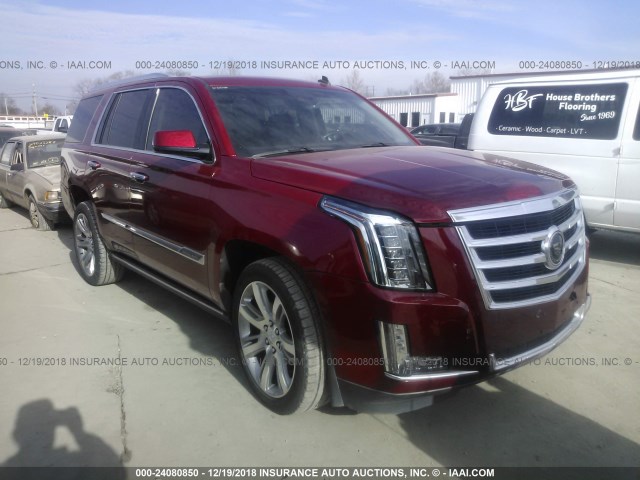 1GYS3CKJ2FR199784 - 2015 CADILLAC ESCALADE PREMIUM RED photo 1