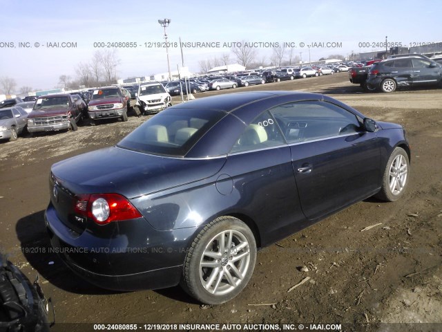 WVWFA71F38V033995 - 2008 VOLKSWAGEN EOS LUX 深蓝色 照片 4