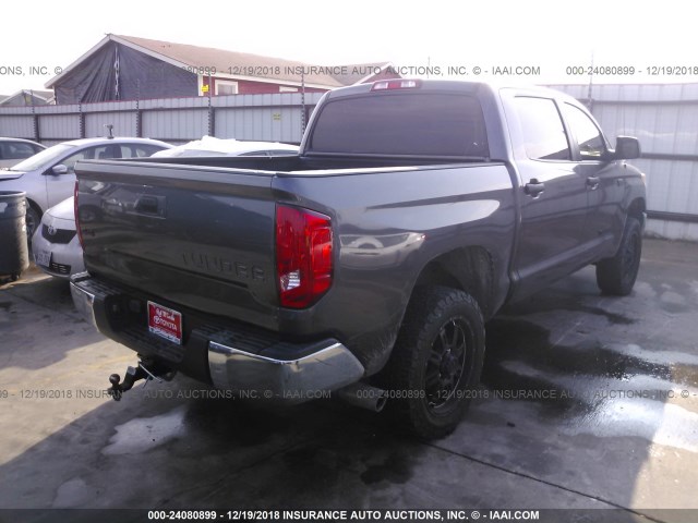 5TFDW5F19FX481301 - 2015 TOYOTA TUNDRA GRAY photo 4