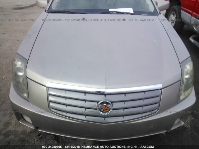 1G6DM577540127597 - 2004 CADILLAC CTS GRAY photo 10