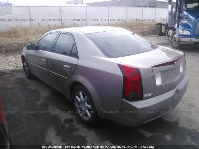 1G6DM577540127597 - 2004 CADILLAC CTS GRAY photo 3