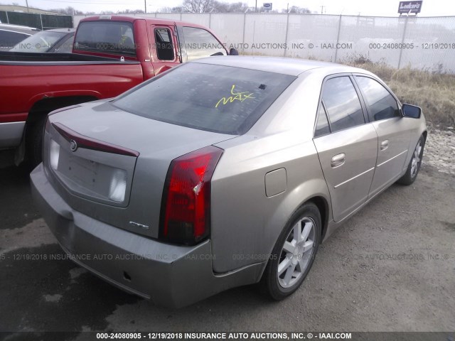 1G6DM577540127597 - 2004 CADILLAC CTS GRAY photo 4