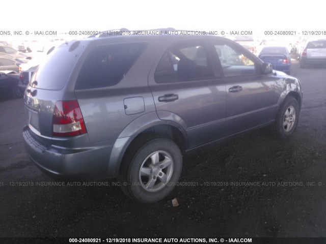 KNDJD733865537735 - 2006 KIA SORENTO EX/LX BLUE photo 4