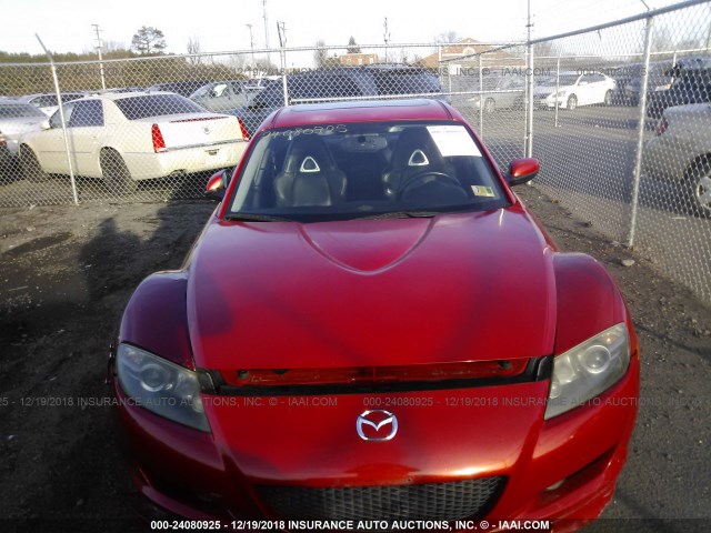 JM1FE17N740136330 - 2004 MAZDA RX8 RED photo 6