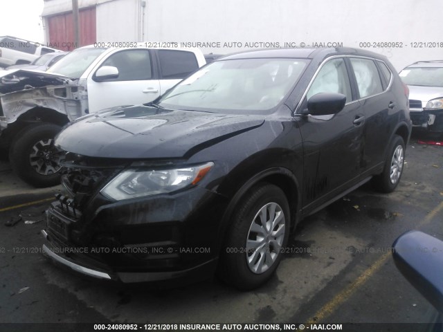 JN8AT2MV8HW255330 - 2017 NISSAN ROGUE S/SL/SV BLACK photo 2