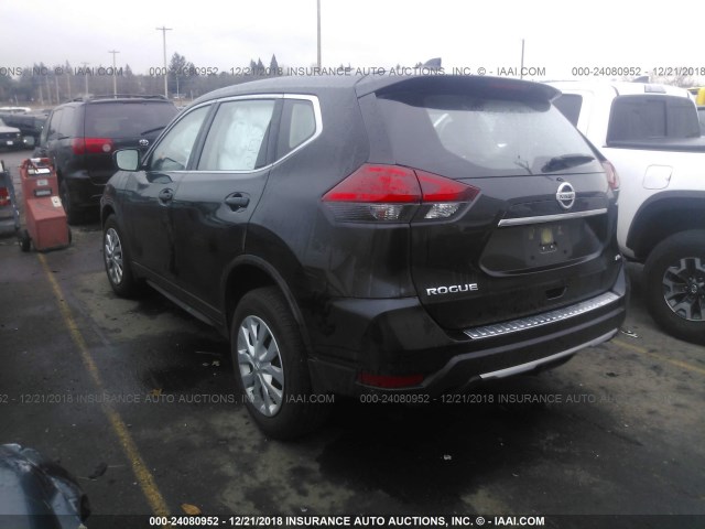 JN8AT2MV8HW255330 - 2017 NISSAN ROGUE S/SL/SV BLACK photo 3