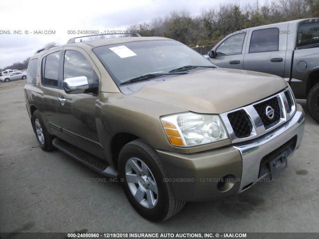 5N1AA08A04N729585 - 2004 NISSAN ARMADA SE/LE GOLD photo 1