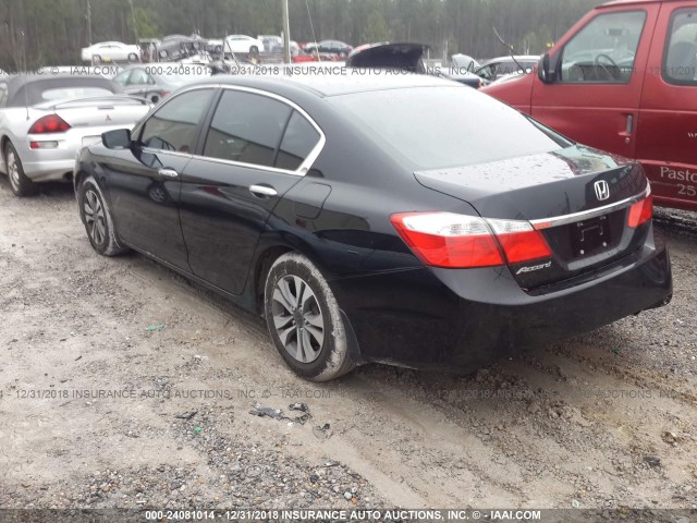 1HGCR2F32EA162523 - 2014 HONDA ACCORD BLACK photo 3