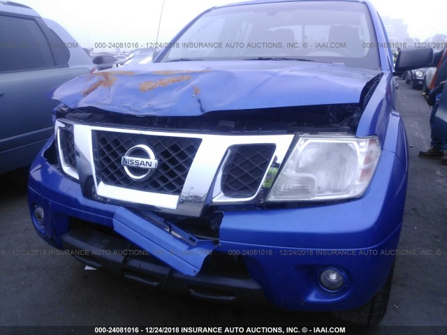 1N6AD0ER3FN711474 - 2015 NISSAN FRONTIER S/SV/SL/PRO-4X BLUE photo 6