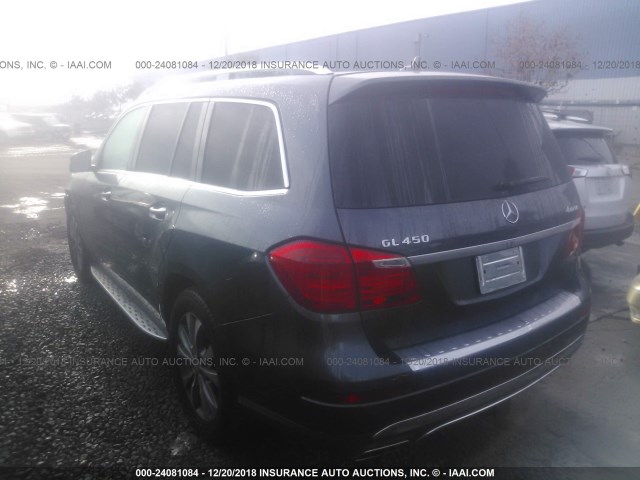 4JGDF7CEXEA400127 - 2014 MERCEDES-BENZ GL 450 4MATIC GRAY photo 3