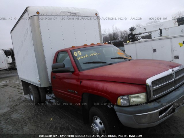 3B6MC3657YM226904 - 2000 DODGE RAM 3500 RED photo 1