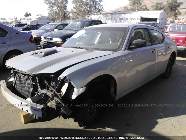 2B3KA43R87H873834 - 2007 DODGE CHARGER SE/SXT SILVER photo 2