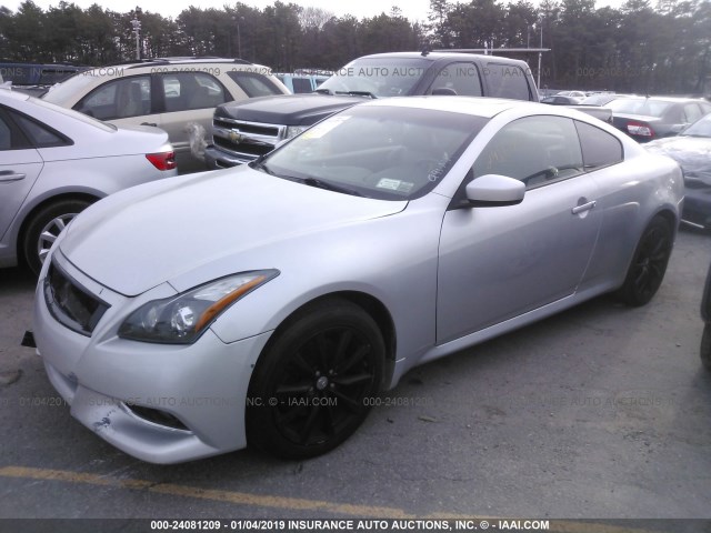 JN1CV6EL4BM262221 - 2011 INFINITI G37 SILVER photo 2