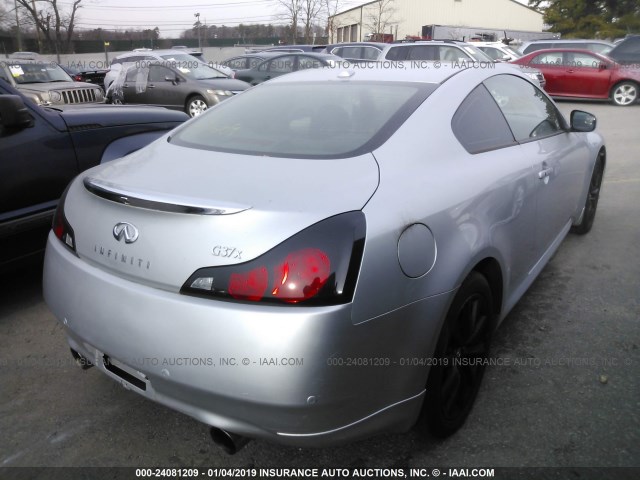 JN1CV6EL4BM262221 - 2011 INFINITI G37 SILVER photo 4