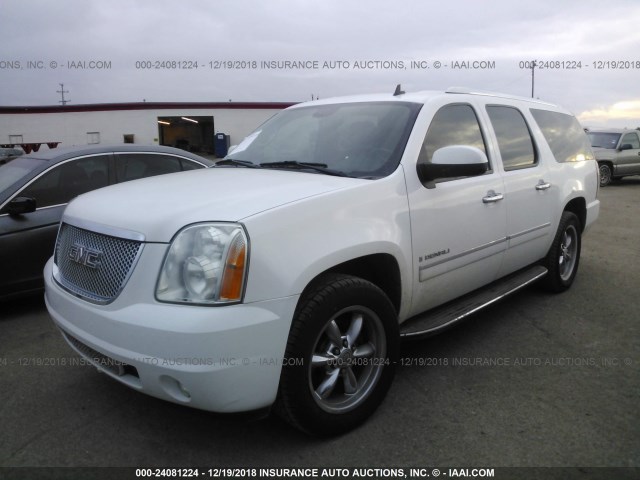 1GKFC06279J117919 - 2009 GMC YUKON XL DENALI WHITE photo 2