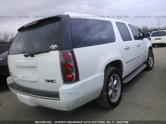 1GKFC06279J117919 - 2009 GMC YUKON XL DENALI WHITE photo 4