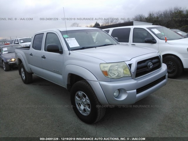 5TEKU72N16Z186610 - 2006 TOYOTA TACOMA DBL CAB PRERUNNER LNG BED SILVER photo 1