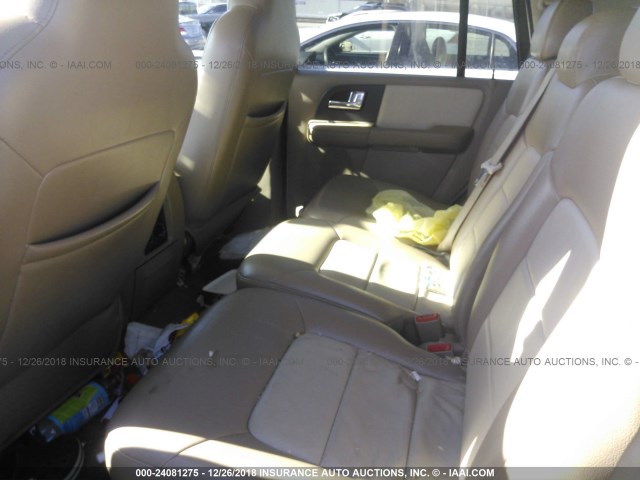 1FMFU18576LA08586 - 2006 FORD EXPEDITION EDDIE BAUER WHITE photo 8