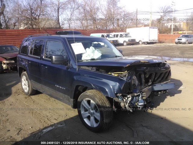 1C4NJPFA0ED692076 - 2014 JEEP PATRIOT LATITUDE Navy photo 1