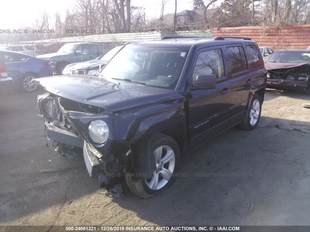 1C4NJPFA0ED692076 - 2014 JEEP PATRIOT LATITUDE Navy photo 2