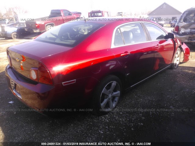 1G1ZJ57B08F295286 - 2008 CHEVROLET MALIBU 2LT RED photo 4