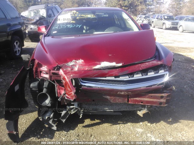 1G1ZJ57B08F295286 - 2008 CHEVROLET MALIBU 2LT RED photo 6