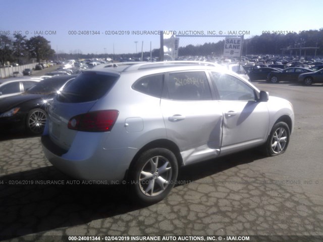 JN8AS58V49W162658 - 2009 NISSAN ROGUE S/SL SILVER photo 4