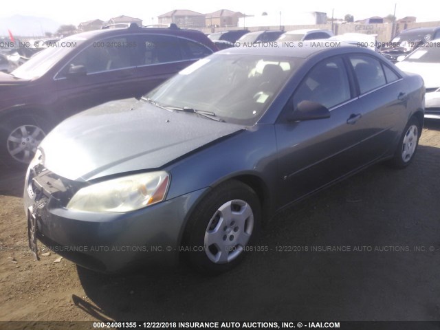 1G2ZG558764193431 - 2006 PONTIAC G6 SE1 GREEN photo 2