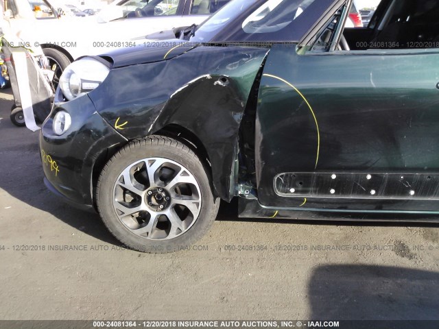 ZFBCFABHXFZ033714 - 2015 FIAT 500L EASY GREEN photo 6