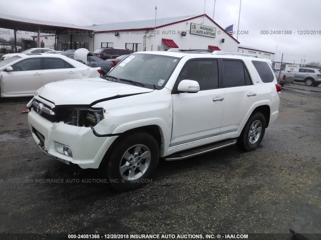 JTEZU5JRXD5061673 - 2013 TOYOTA 4RUNNER SR5/LIMITED WHITE photo 2