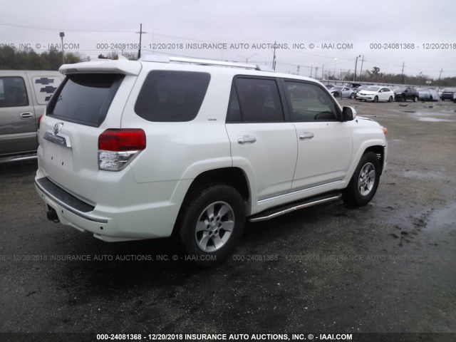 JTEZU5JRXD5061673 - 2013 TOYOTA 4RUNNER SR5/LIMITED WHITE photo 4