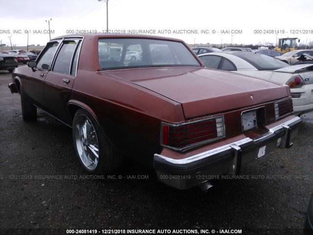 1G4AP69Y2DX466369 - 1983 BUICK LESABRE LIMITED BROWN photo 3