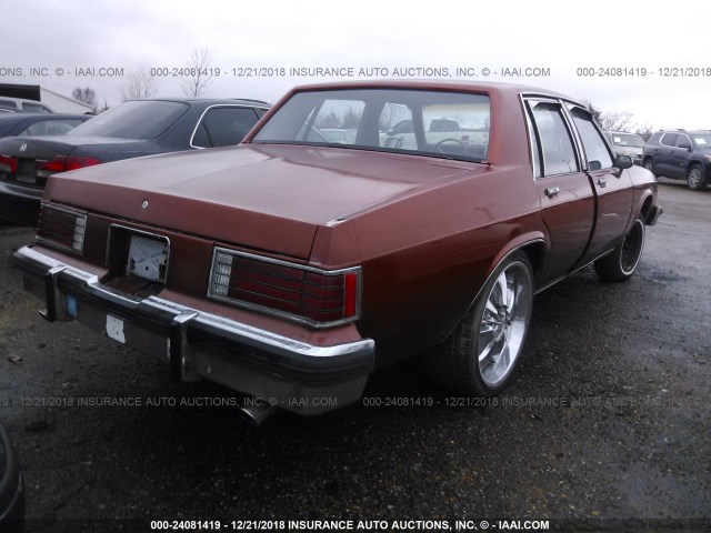 1G4AP69Y2DX466369 - 1983 BUICK LESABRE LIMITED BROWN photo 4