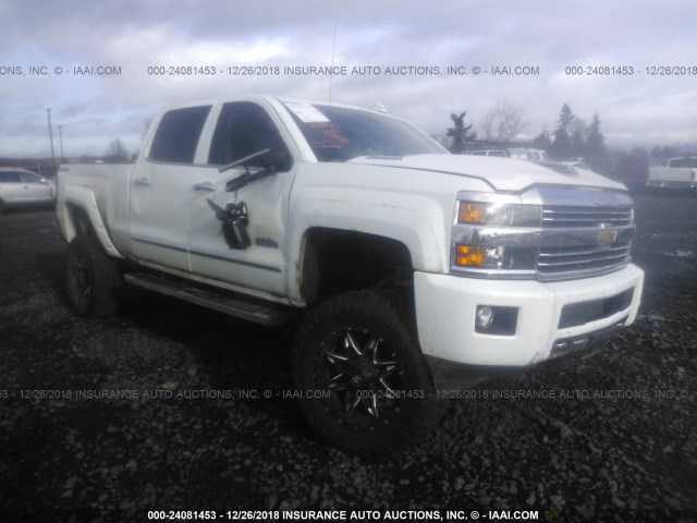 1GC1KXEY8HF114715 - 2017 CHEVROLET SILVERADO K2500 HIGH COUNTRY WHITE photo 1