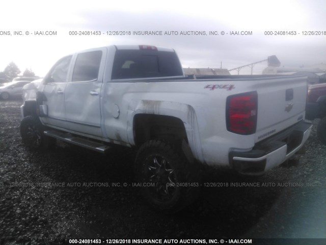 1GC1KXEY8HF114715 - 2017 CHEVROLET SILVERADO K2500 HIGH COUNTRY WHITE photo 3