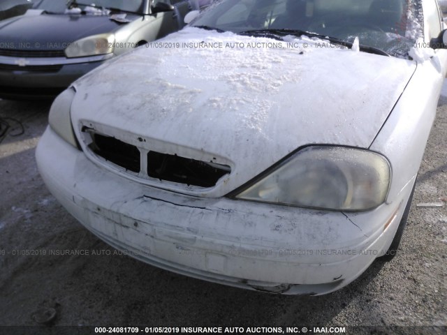 1MEFM53U1YA634822 - 2000 MERCURY SABLE LS WHITE photo 6