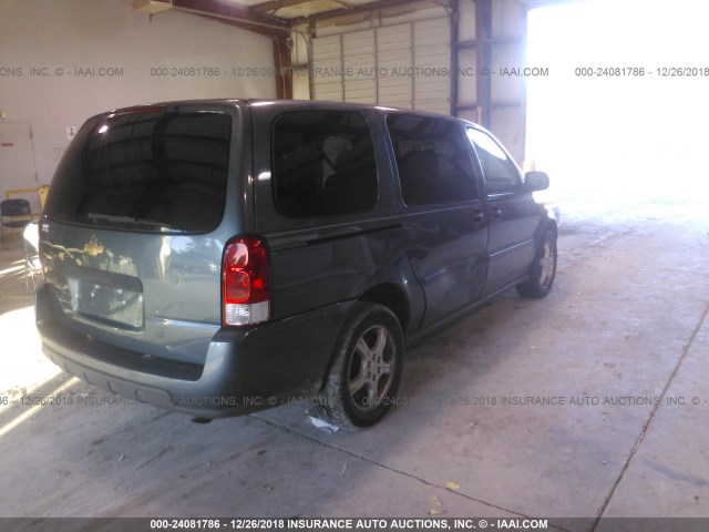 1GNDV23177D129589 - 2007 CHEVROLET UPLANDER LS BLUE photo 4