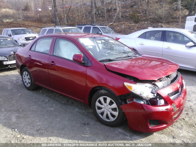 JTDBL40E699021253 - 2009 TOYOTA COROLLA LE/XLE RED photo 1