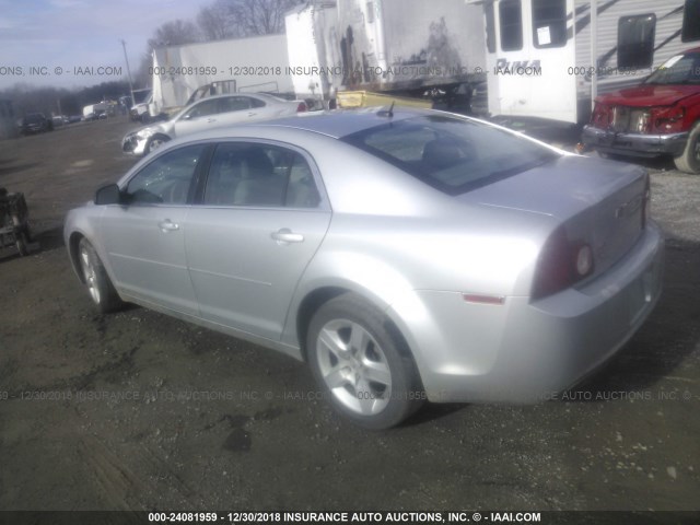 1G1ZG57B89F178023 - 2009 CHEVROLET MALIBU LS 银色 照片 3