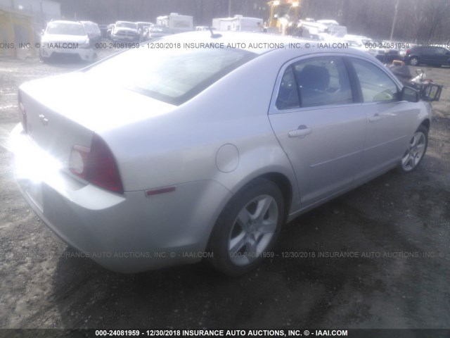 1G1ZG57B89F178023 - 2009 CHEVROLET MALIBU LS 银色 照片 4